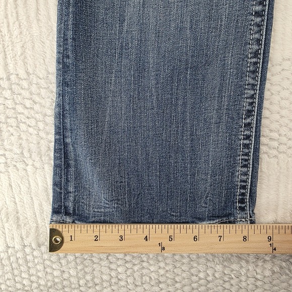 BKE Stella Bootcut Jeans Womens 29 Blue Denim Mid Rise Stretch - Picture 2 of 12